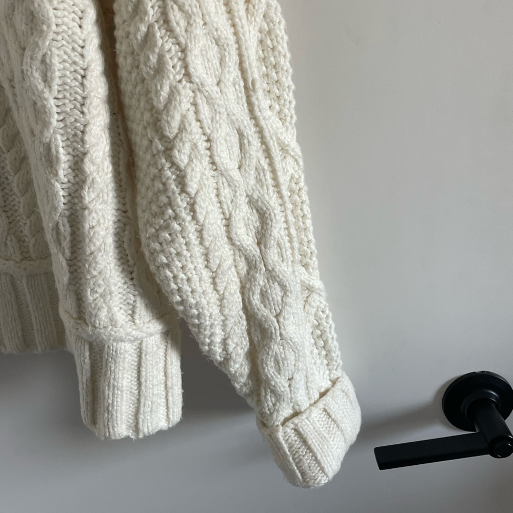 Lucky Brand Ivory Cable Knit Sweater - Picture 3 of 4
